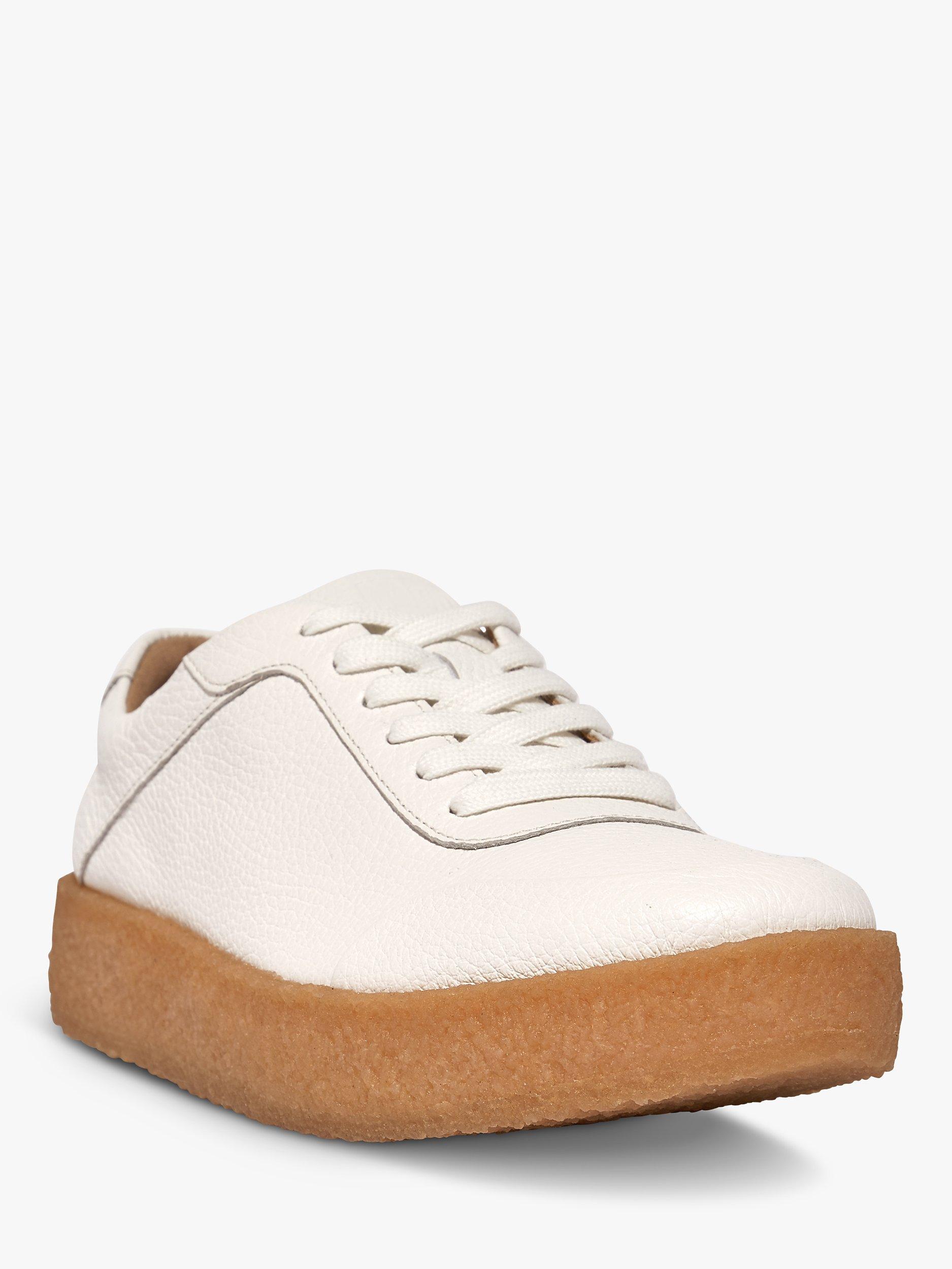 FitFlop Rally Crepe Leather Trainers, Urban White, 6