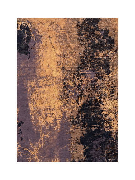 Louis De Poortere Cracks Deep Mine Rug, Mid Orange