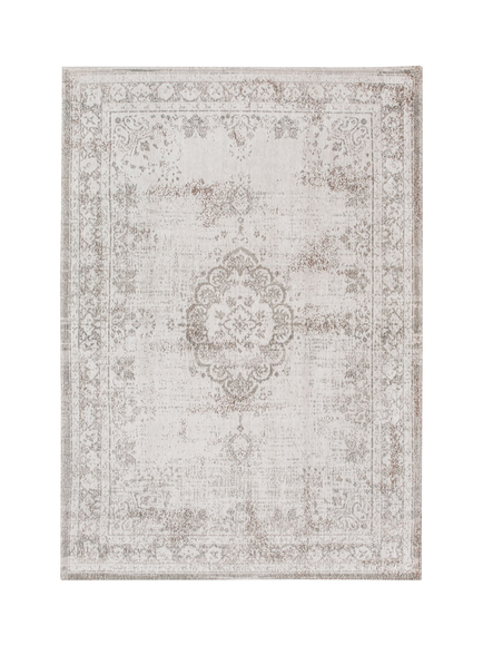 Louis De Poortere Medallion Rug, Grey
