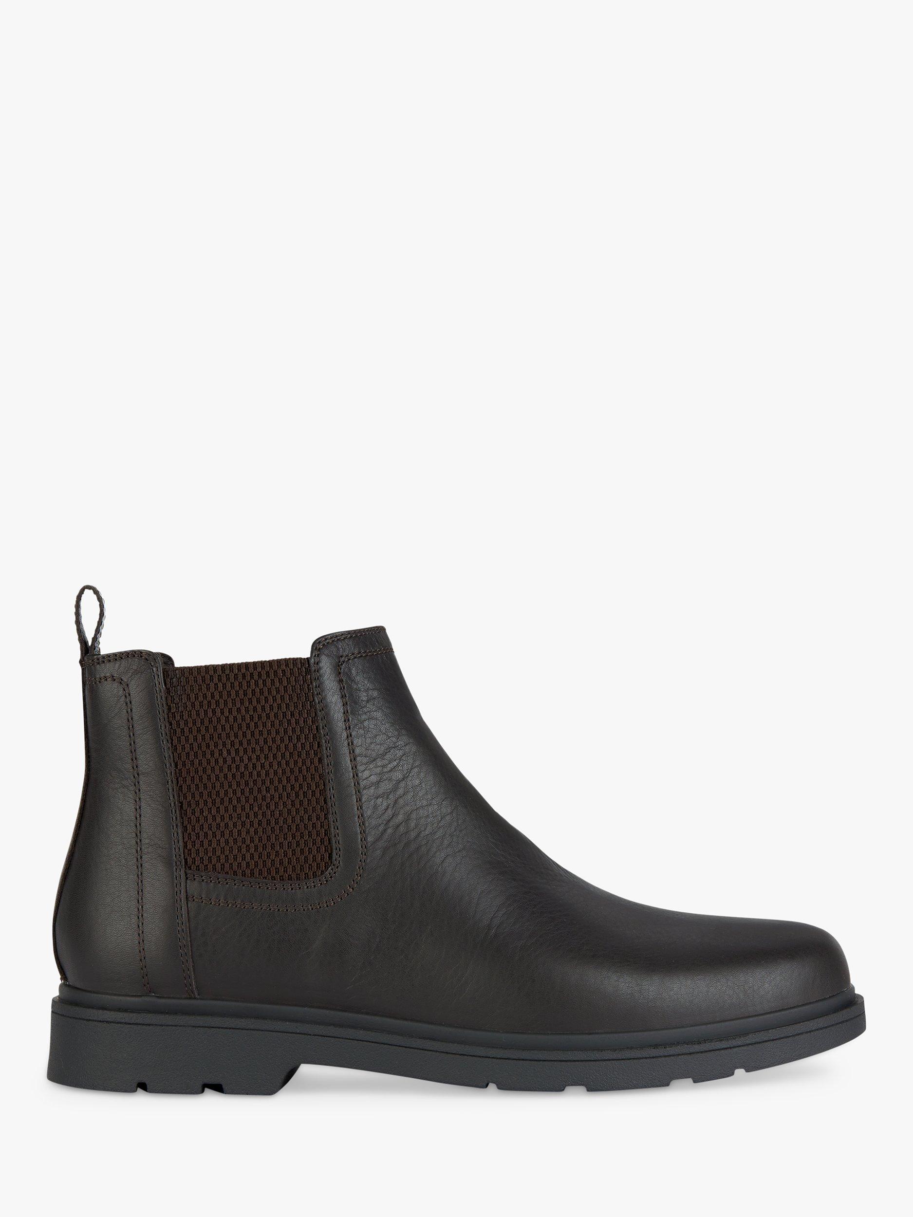 Geox Spherica Wide Fit EC1 Leather Chelsea Boot, Coffee