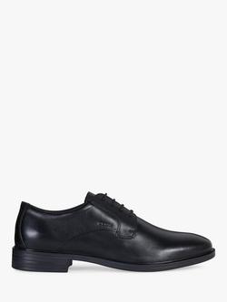 Geox Gladwin Wide Fit Leather Oxford Shoes, Black, Black