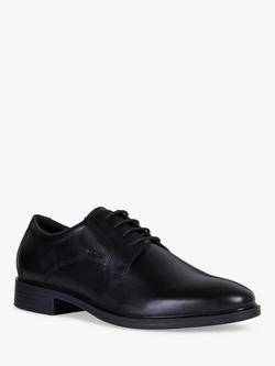 Geox Gladwin Wide Fit Leather Oxford Shoes, Black - view 2, Black