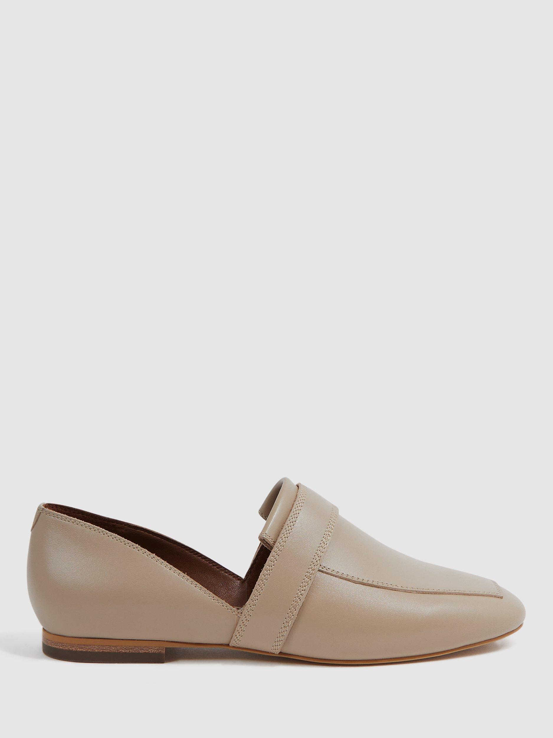 Reiss Irina Nappa Loafer, Nude
