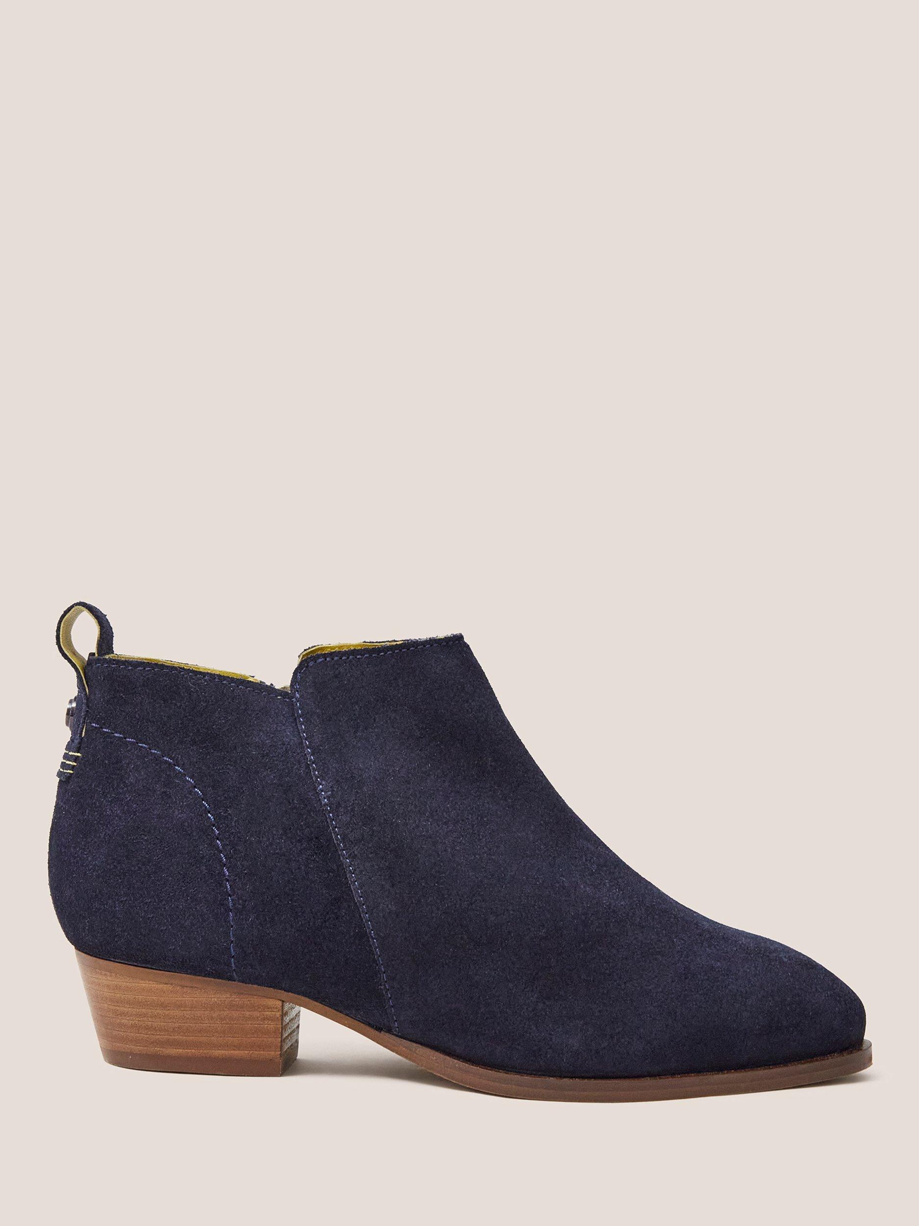 White Stuff Wide Fit Ankle Boots Dark Navy