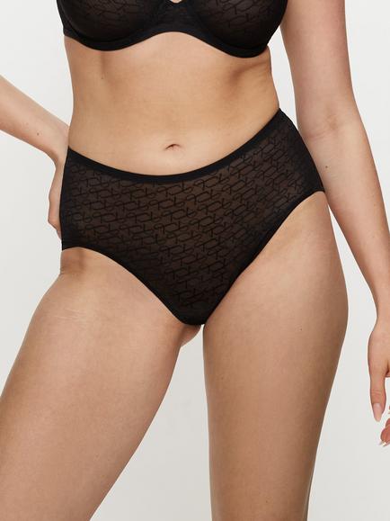 Triumph Signature Sheer Maxi Briefs, Black