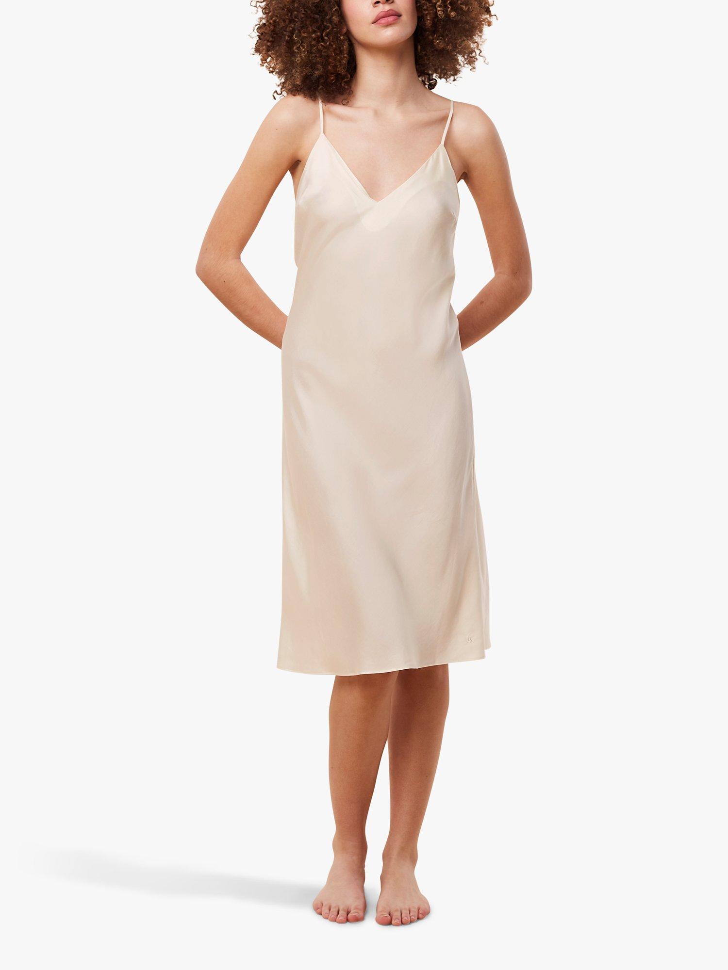 Product image 3 of 4, which shows Triumph  Silky Sensuality Nightdress, Ecru/White, 8