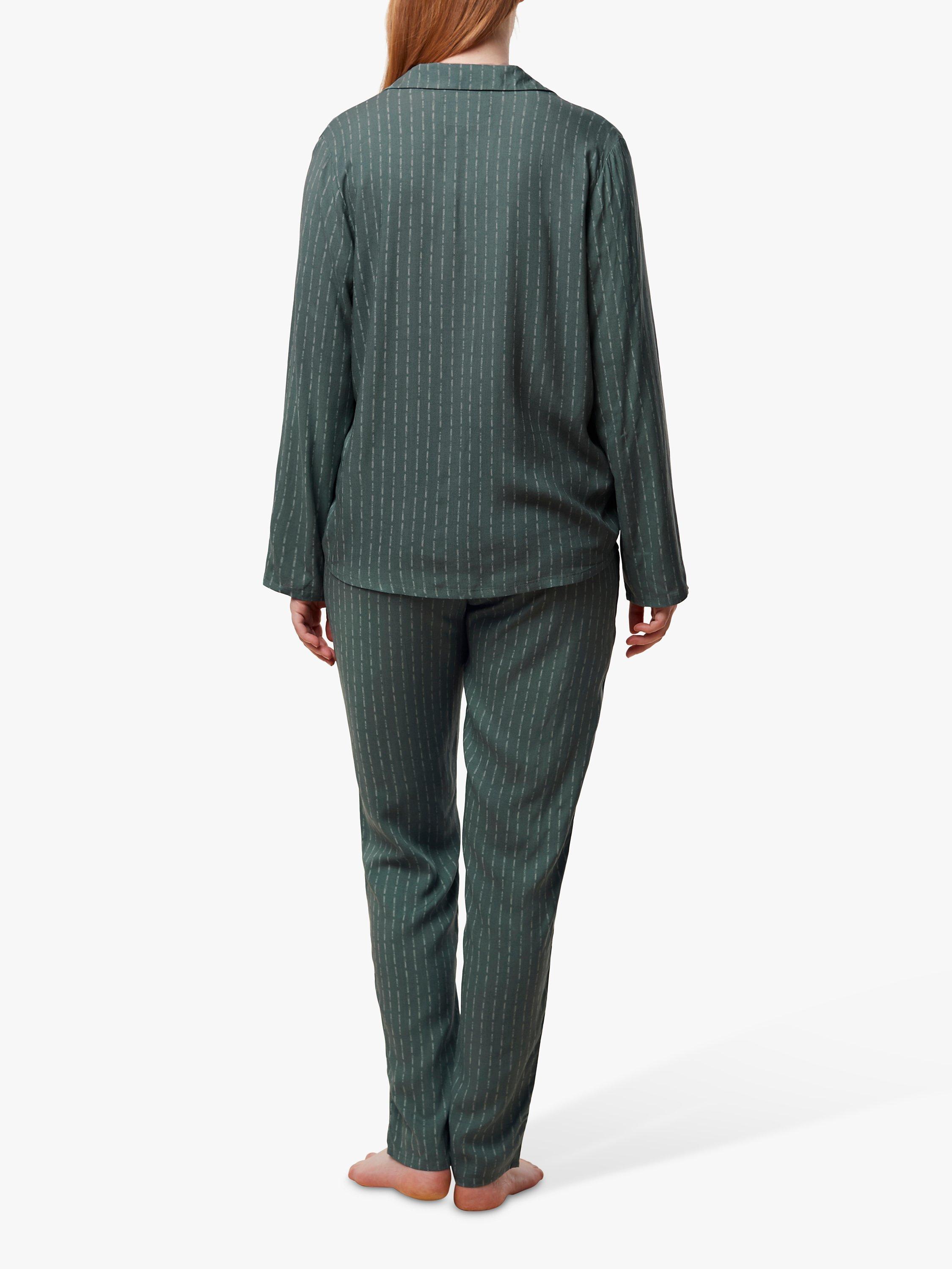 Product image 2 of 5, which shows Triumph Boyfriend Fit Lounge Set, Green - Dark Comb, 8