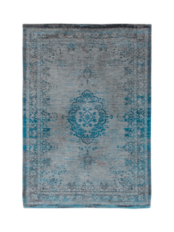 Louis De Poortere Medallion Rug, Turquoise Blue