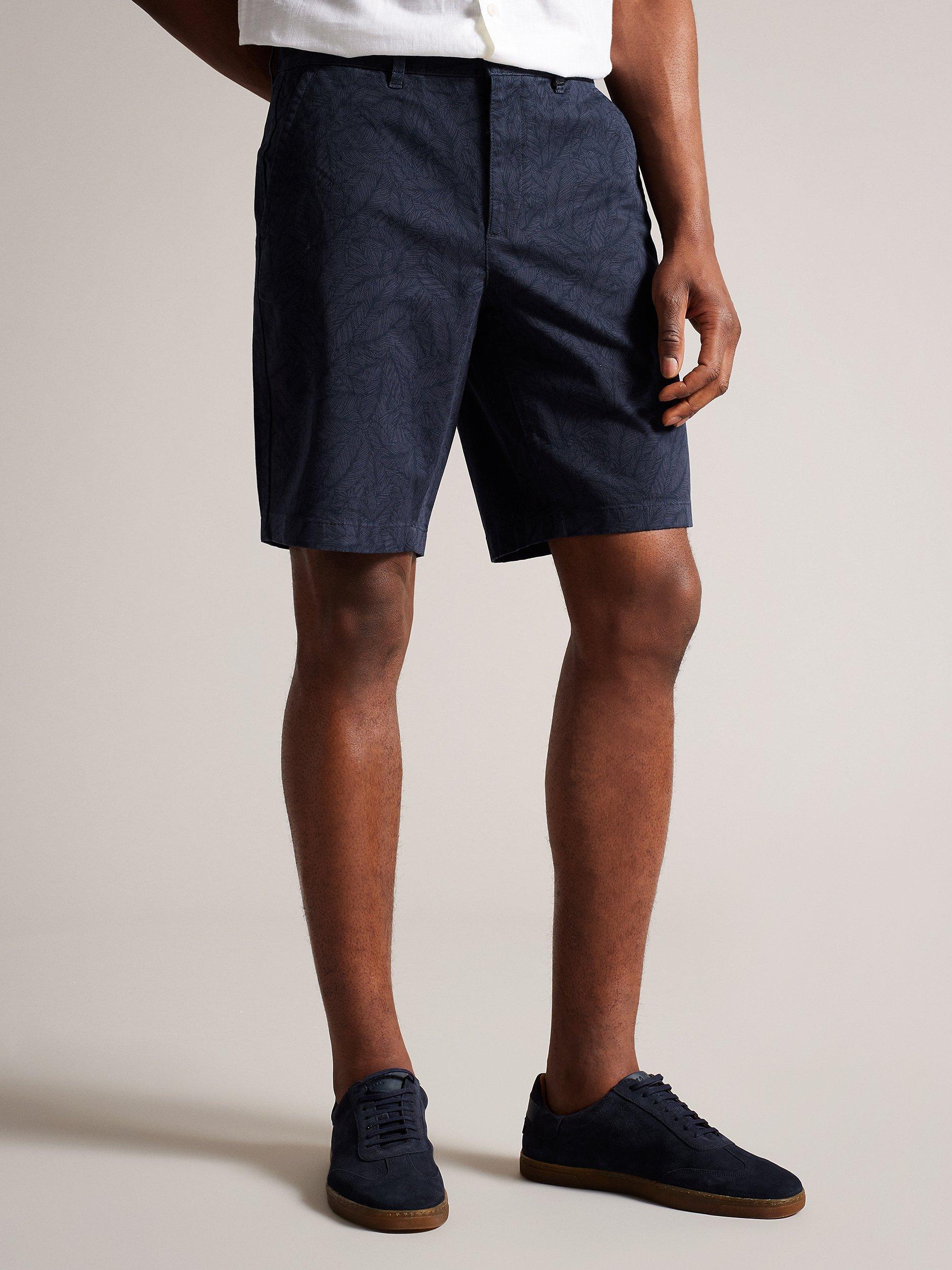 Ted Baker Pinna Printed Leaf Short, Navy