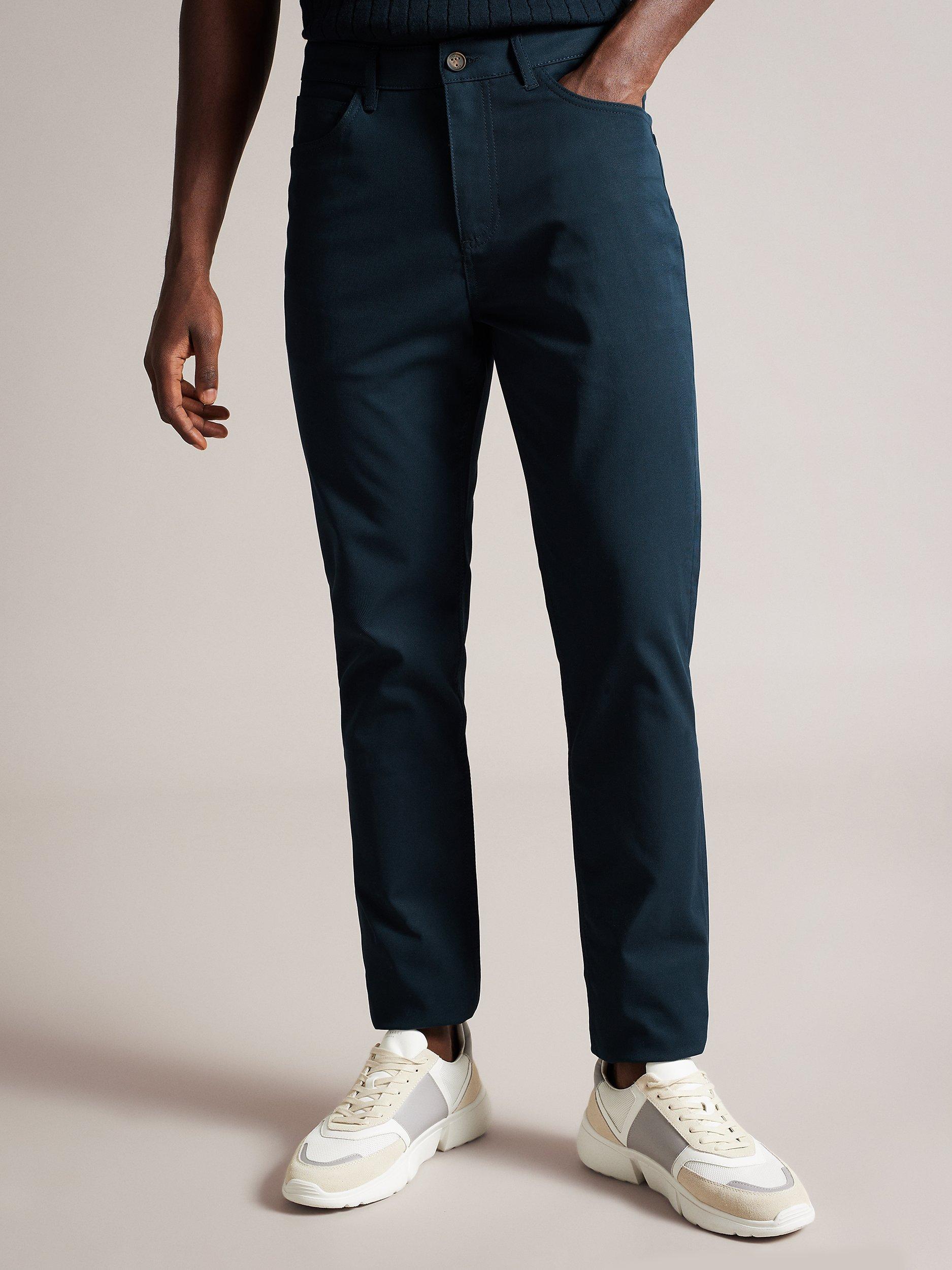 Ted Baker Mansurt Twill Trousers, Navy