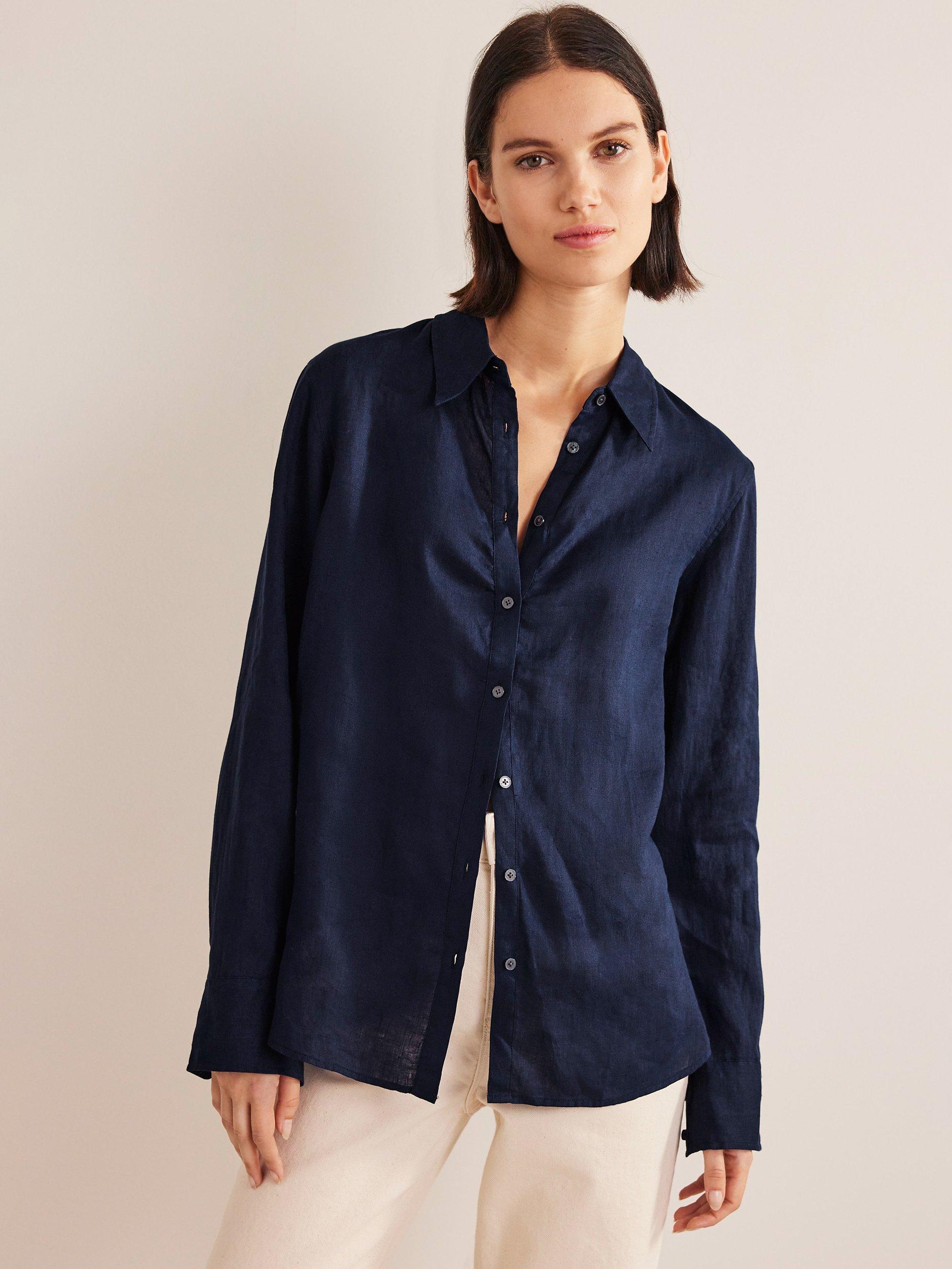 Boden Semi-Fitted Linen Shirt