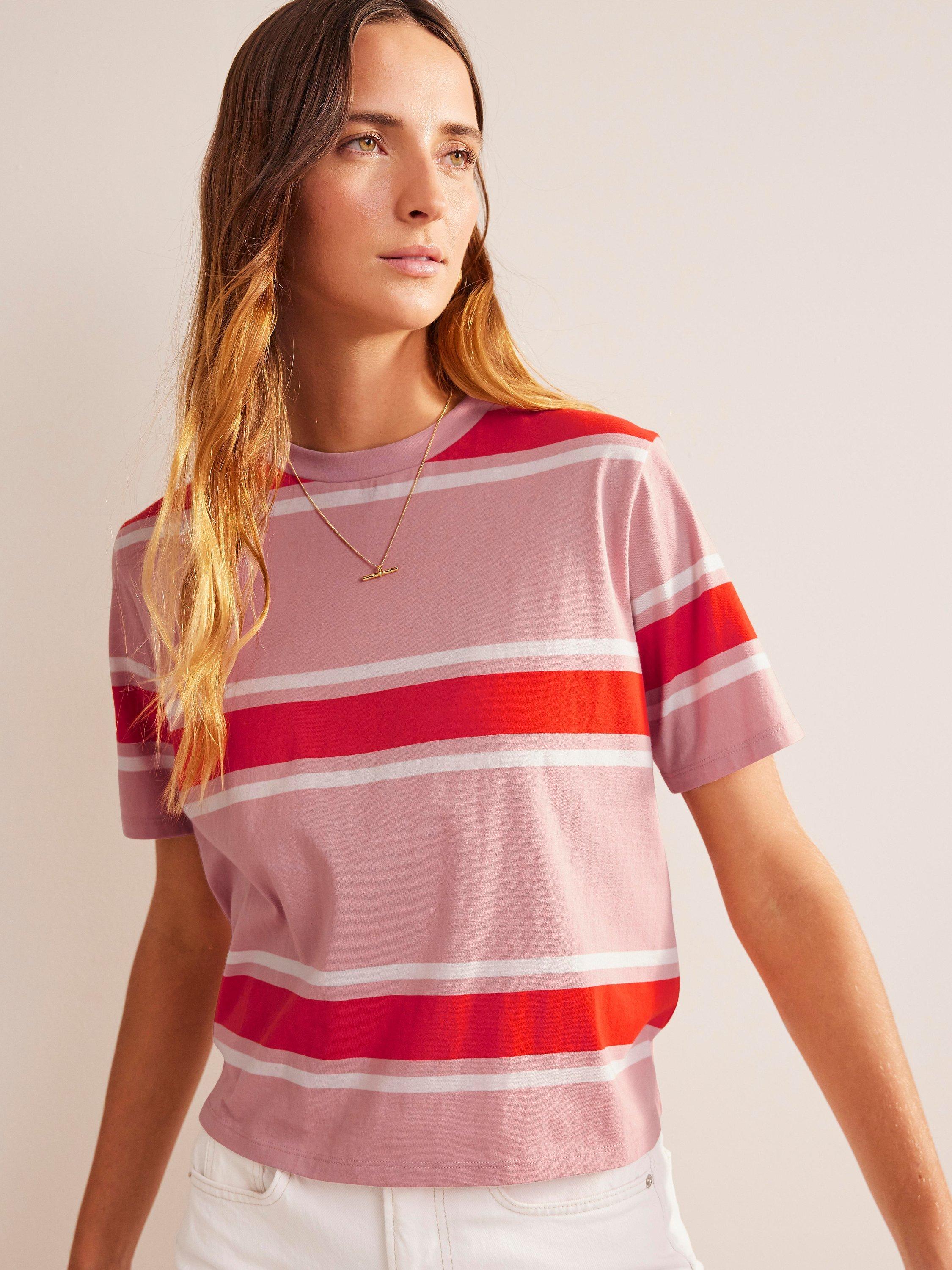 Boden Boxy Stripe T-Shirt