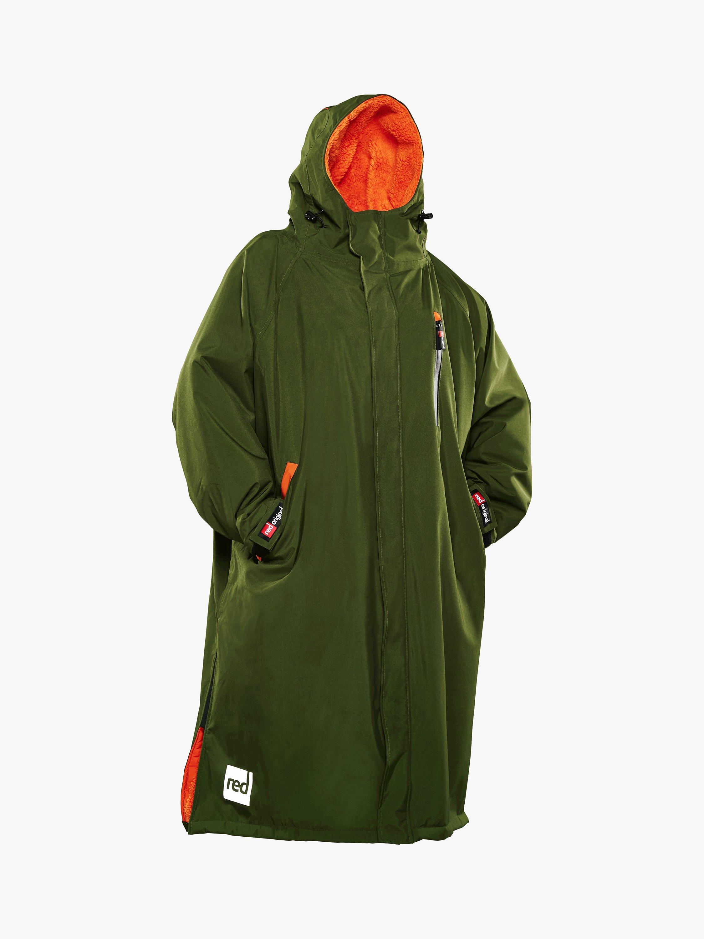 Red Pro Change Waterproof Robe Jacket, Parker Green, XL