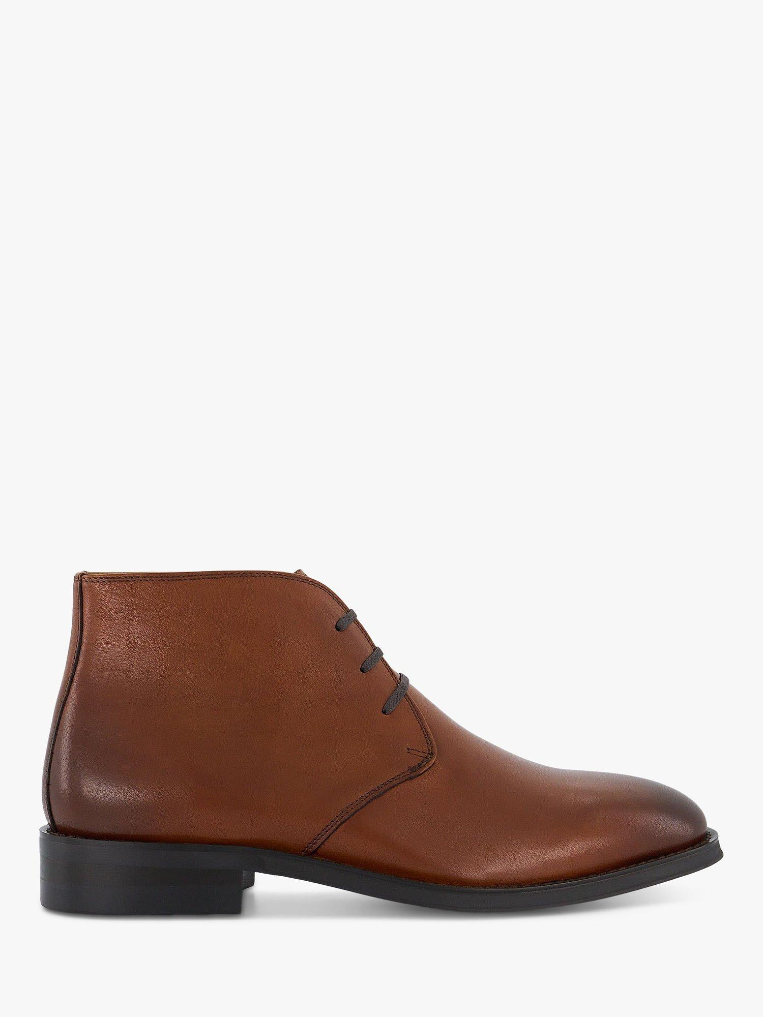 Dune Maloney Leather Lace Up Chukka Boots
