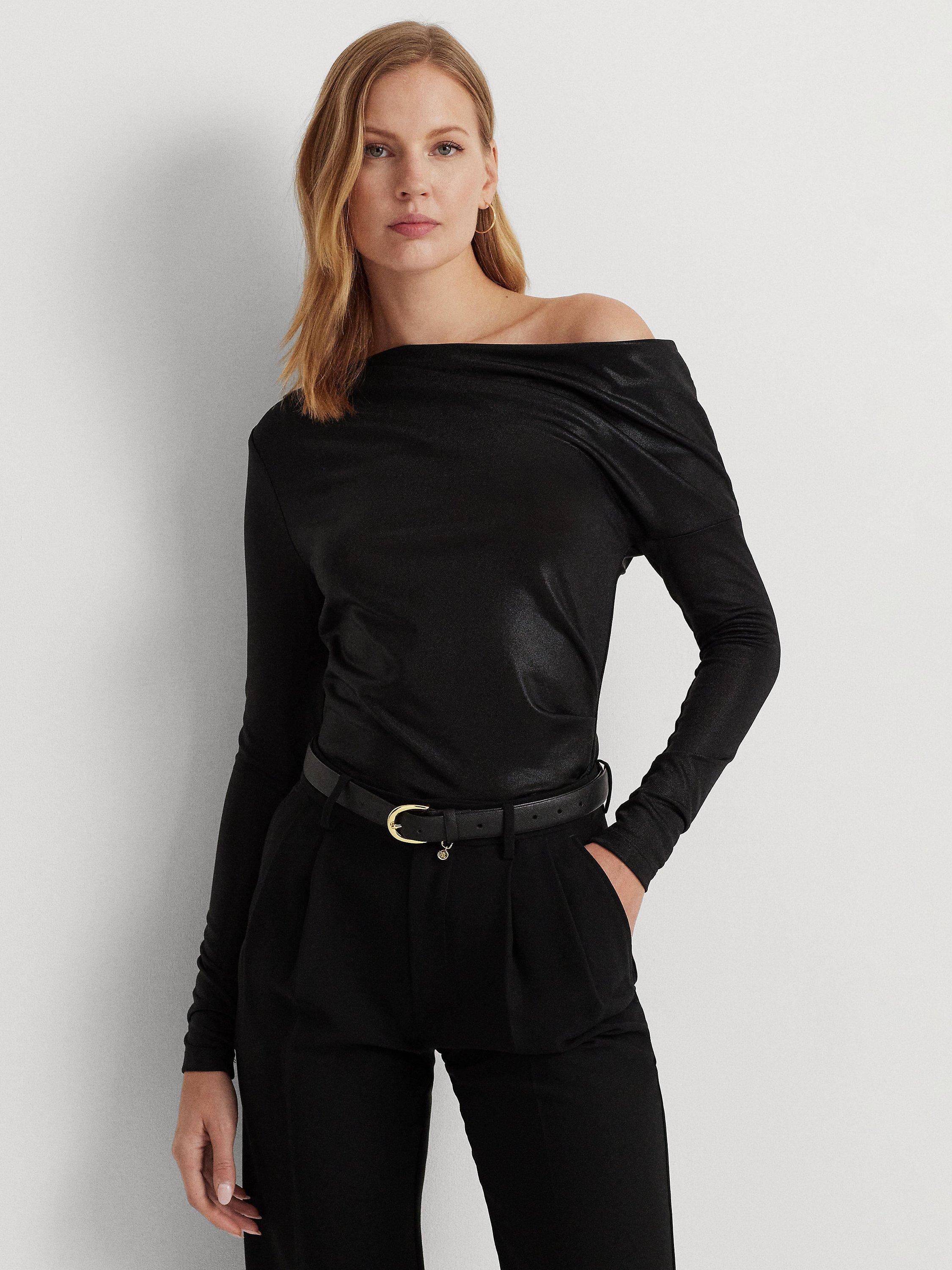 Lauren Ralph Lauren Merne Off-Shoulder Top, Black