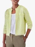 Pure Collection Textured Knit Jacket, Lime