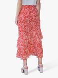 Pure Collection Frill Hem Ditsy Floral Print Skirt