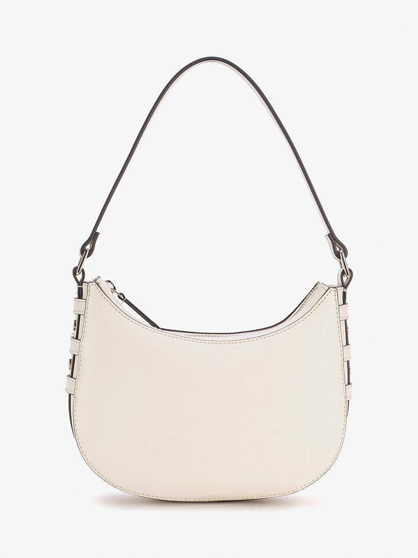 Mint Velvet Rue Leather Shoulder Bag, Cream, One Size