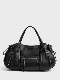 Gerard Darel St Germain Leather Shoulder Bag, Black