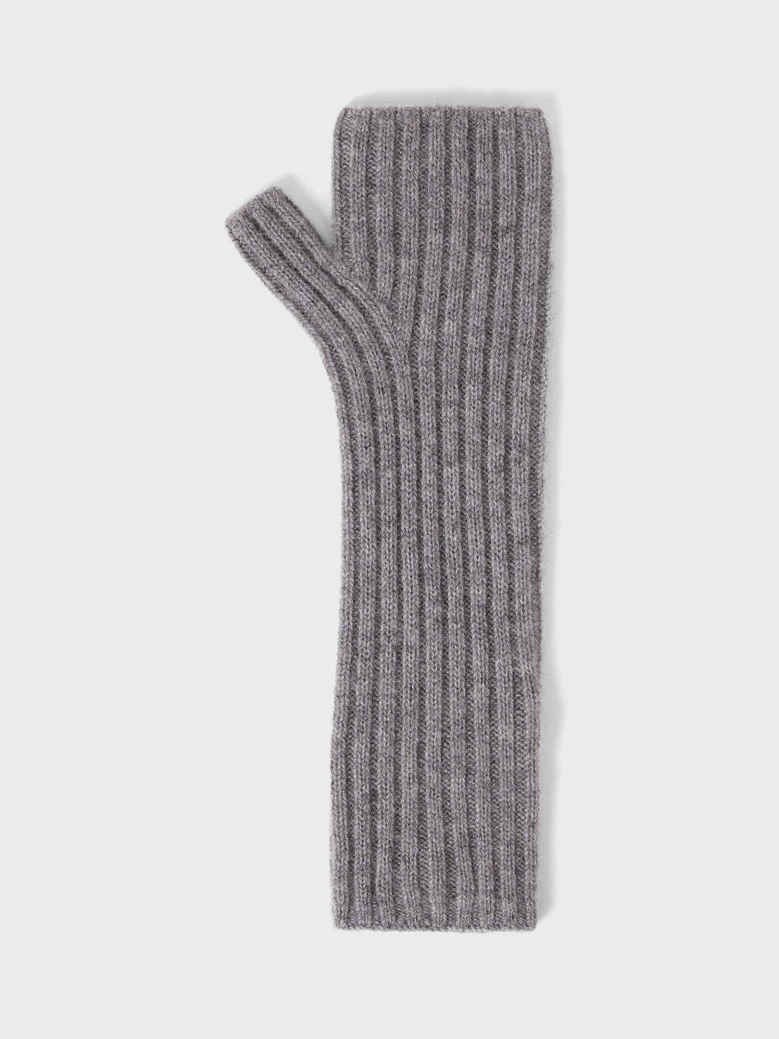 Gerard Darel Gant Cashmere Gloves, Grey, One Size