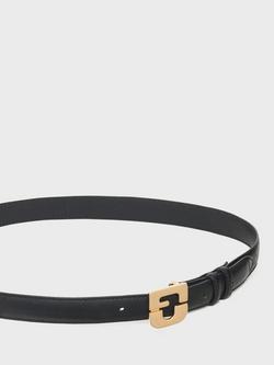Gerard Darel Le Lauren Slim Leather Belt, Black - view 2, Black
