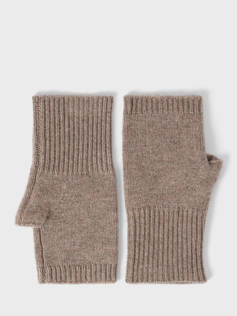 Gerard Darel Farah Cashmere Gloves, Beige, One Size
