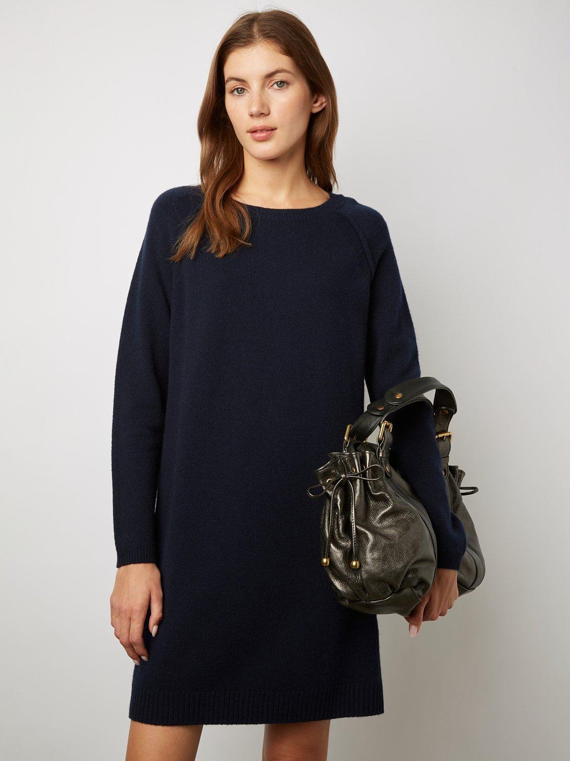 Gerard Darel Jacotte Wool Jumper Dress, Navy