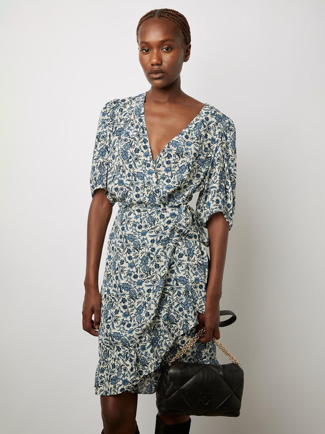 Gerard Darel Jesabelle Mini Dress, Indigo/Multi