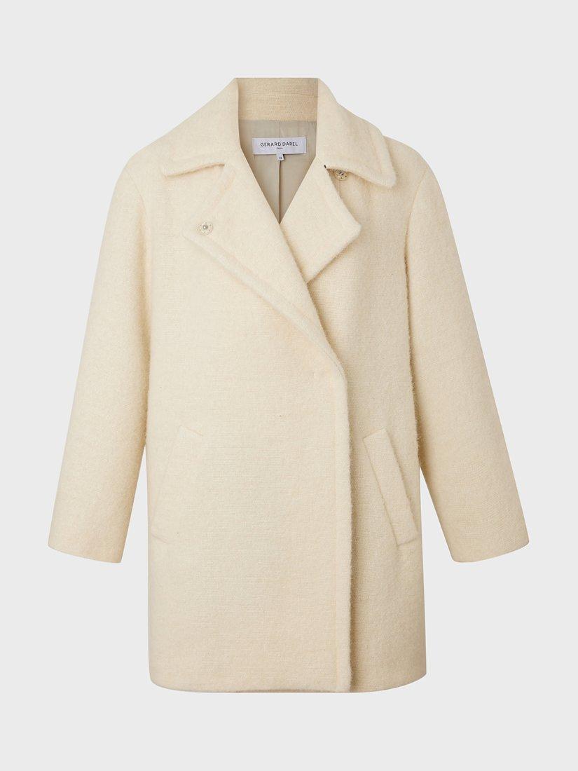 Gerard Darel Saleha Plain Coat, Ecru
