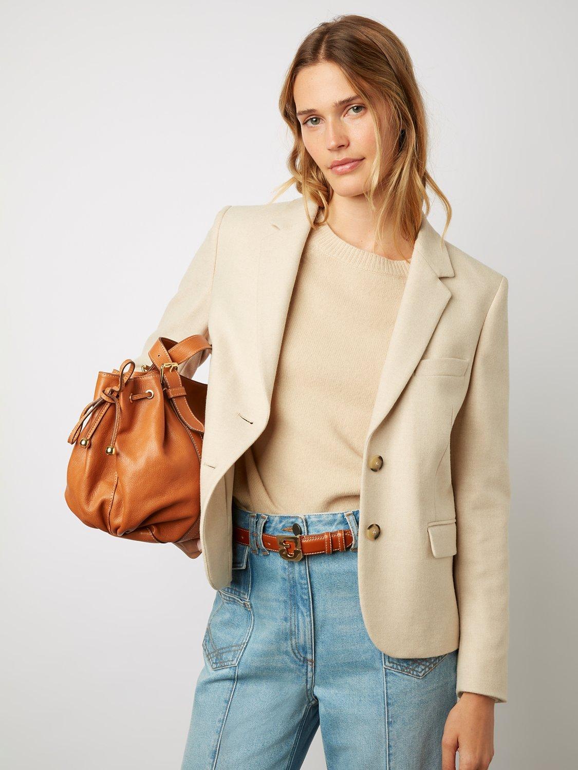 Gerard Darel Nadege Plain Blazer, Neutral