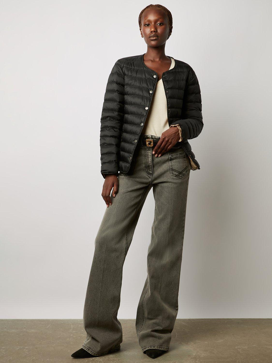 Product image 3 of 4, which shows Gerard Darel Sade Plain Quilted Jacket, Black, 10