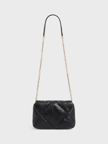Gerard Darel Le Fanny Leather Shoulder Bag - view 2, Black