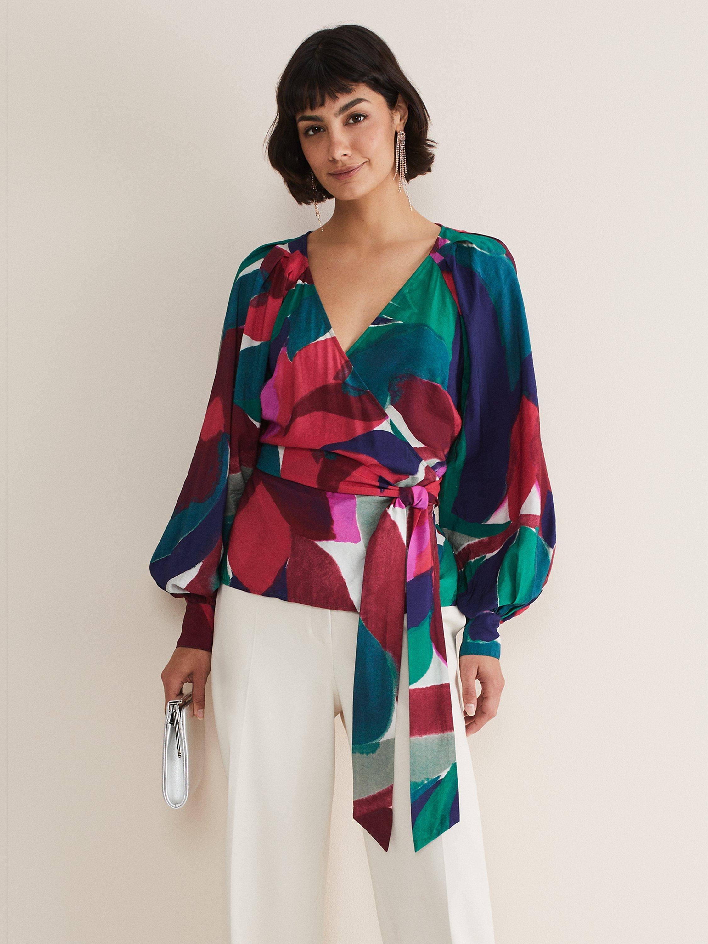 Phase Eight Shalni Watercolour Top, Multi