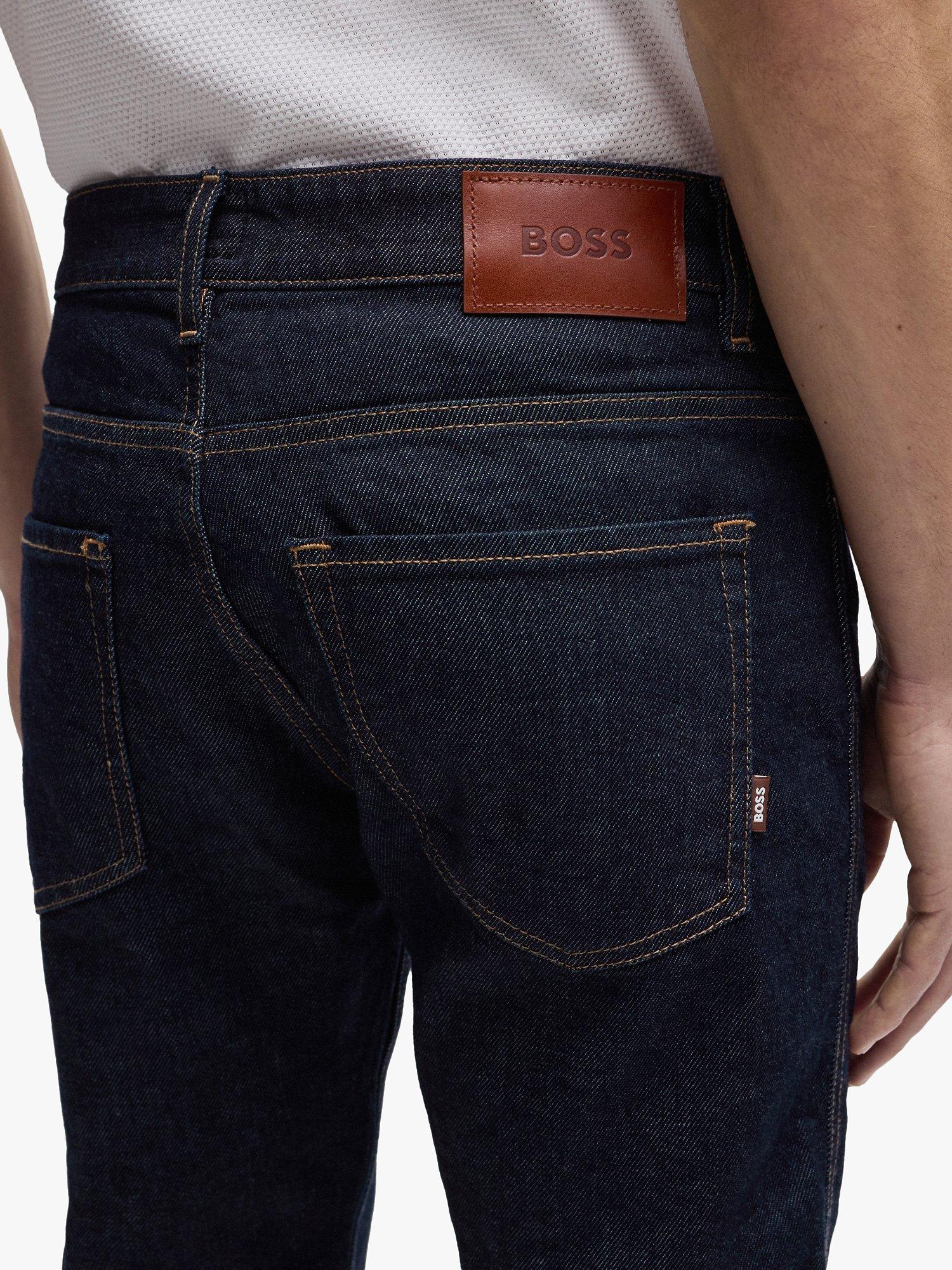 BOSS Delaware3 Slim Fit Jeans, Navy, 30R