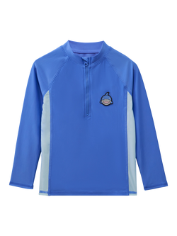 Roarsome Kids' Reef Rash Vest, Mid Blue, Mid Blue