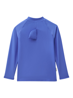 Roarsome Kids' Reef Rash Vest, Mid Blue - view 2, Mid Blue