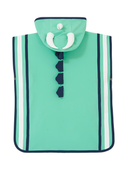 Roarsome Kids' Spike Poncho, Green - view 2, Green
