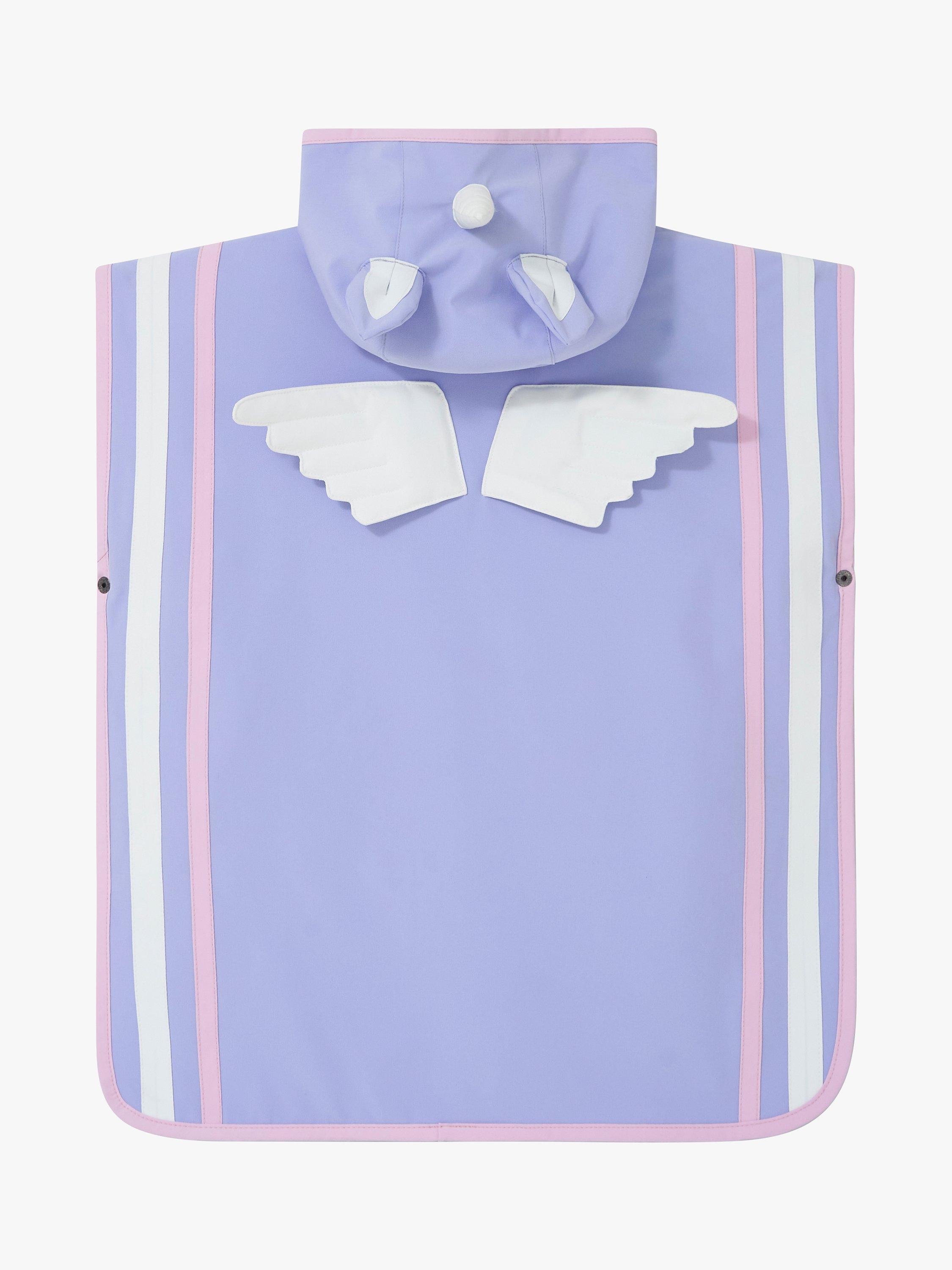 Product image 2 of 4, which shows Roarsome Kids' Sparkle Poncho, Lilac, 1-4 years