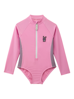Roarsome Kids' Hop The Bunny Swimsuit, Pink, Pink