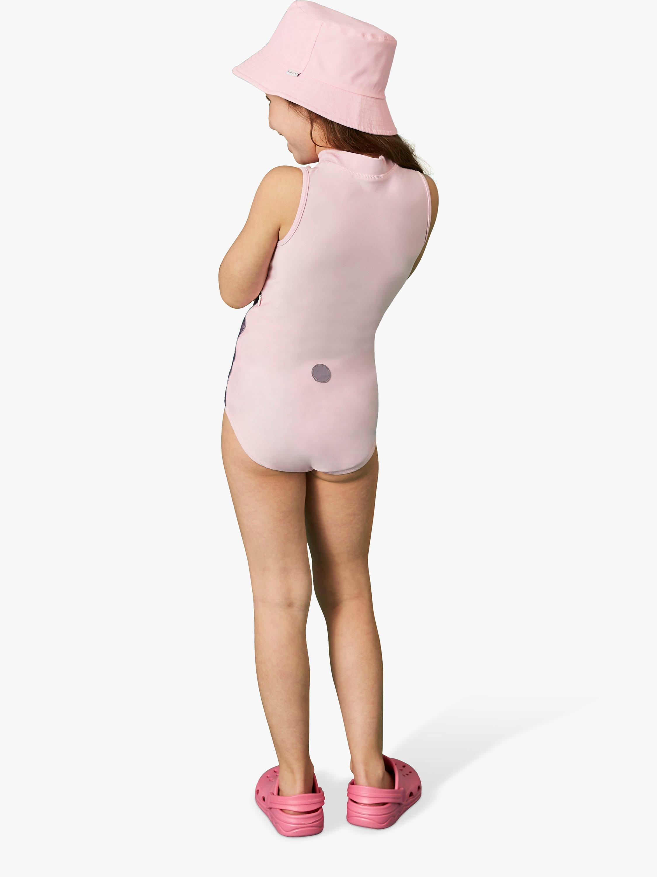 Product image 6 of 6, which shows Roarsome Kids' Hop The Bunny Swimsuit, Pink, 2-3 years