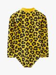 Roarsome Kids' Dash Leopard Print Swimsuit, Mid Yellow