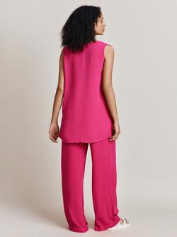 Ghost Harper Wide Leg Trousers - view 2, Bright Pink