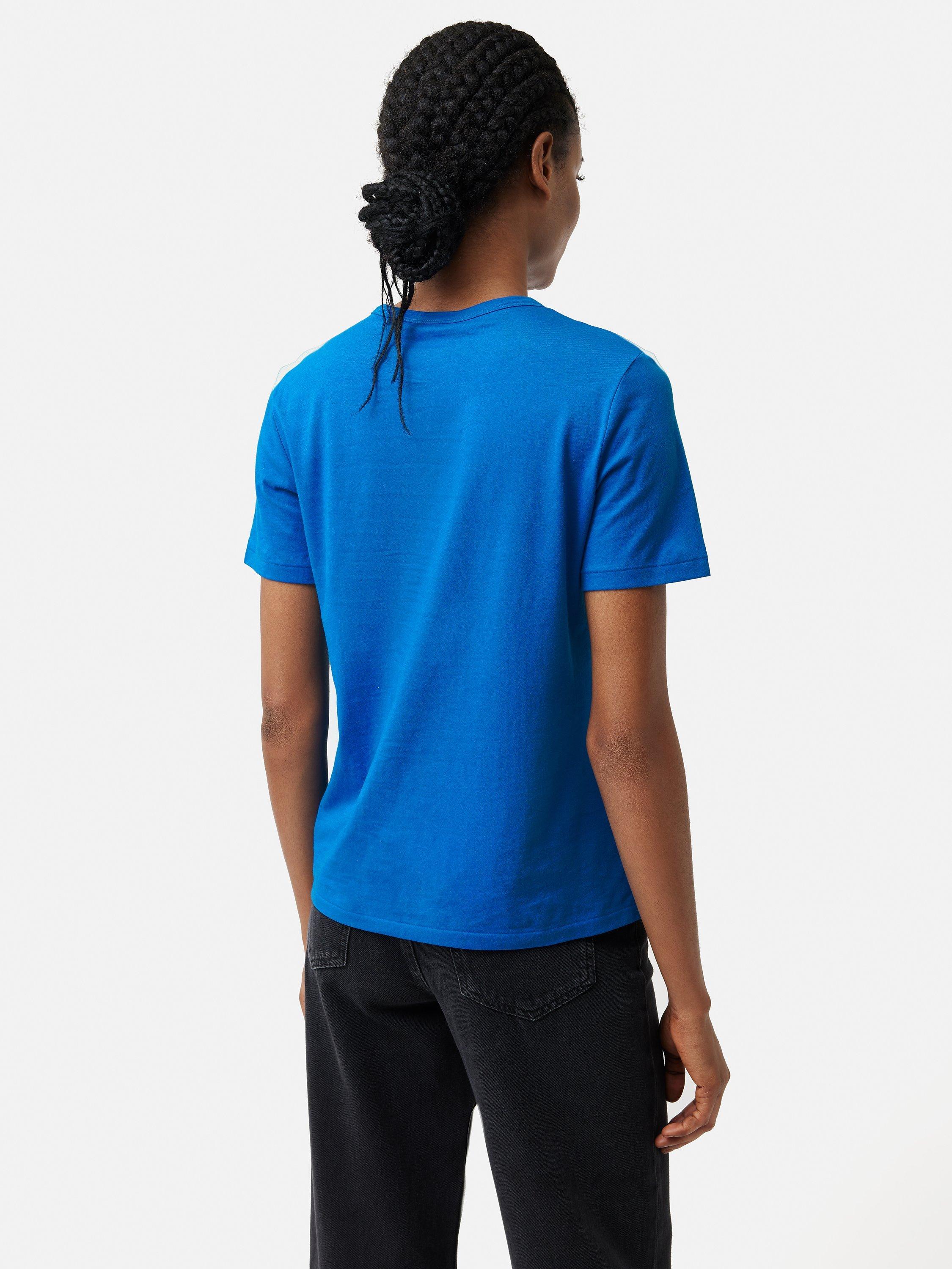 Jigsaw Supima Cotton Crew Neck T-Shirt, Blue