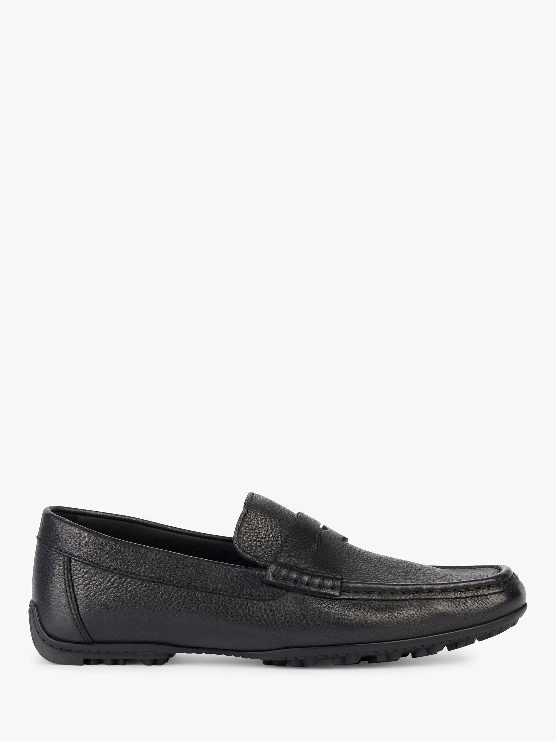 Geox Kosmopolis + Grip Leather Loafers, Black