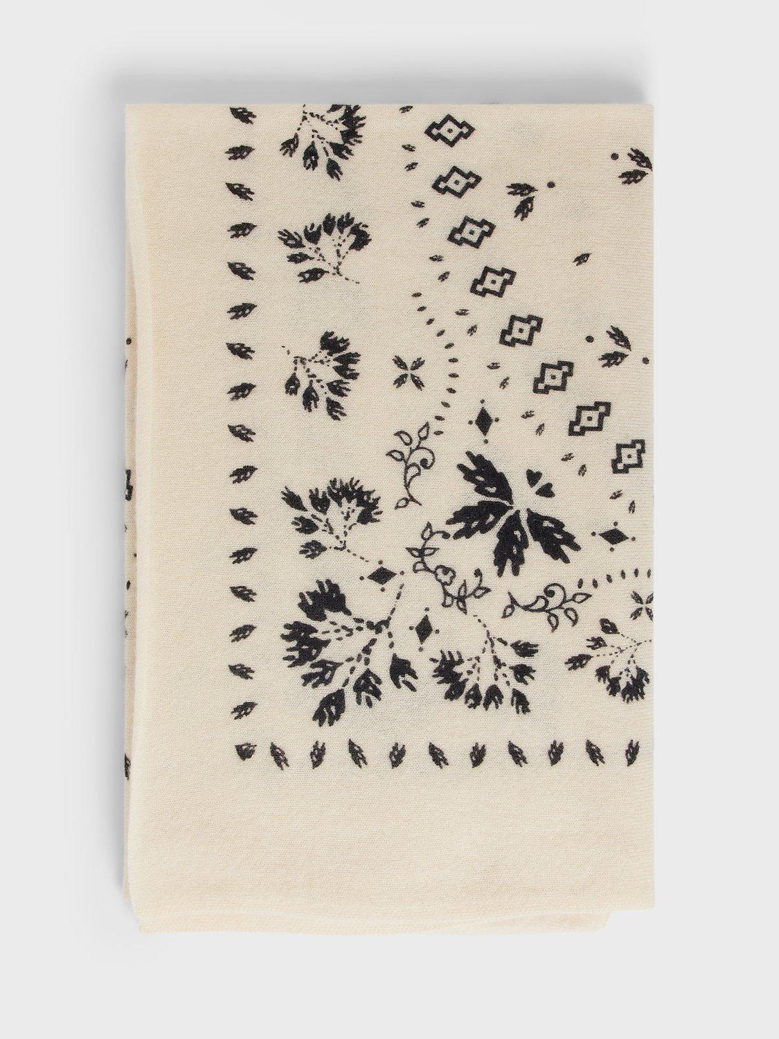 Gerard Darel Gaylord Cashmere Scarf, Ecru, One Size