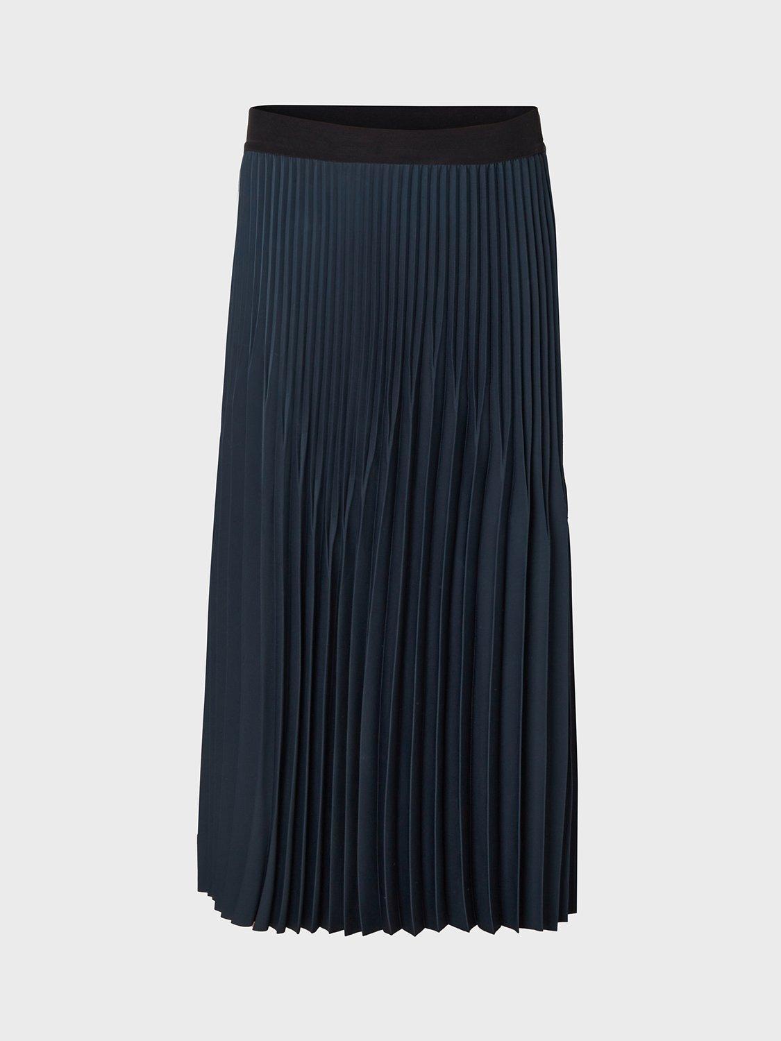 Gerard Darel Bahia Pleated Midi Skirt, Petrol