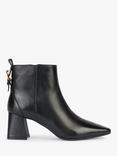 Geox Giselda Wide Fit Leather Ankle Boots, Black