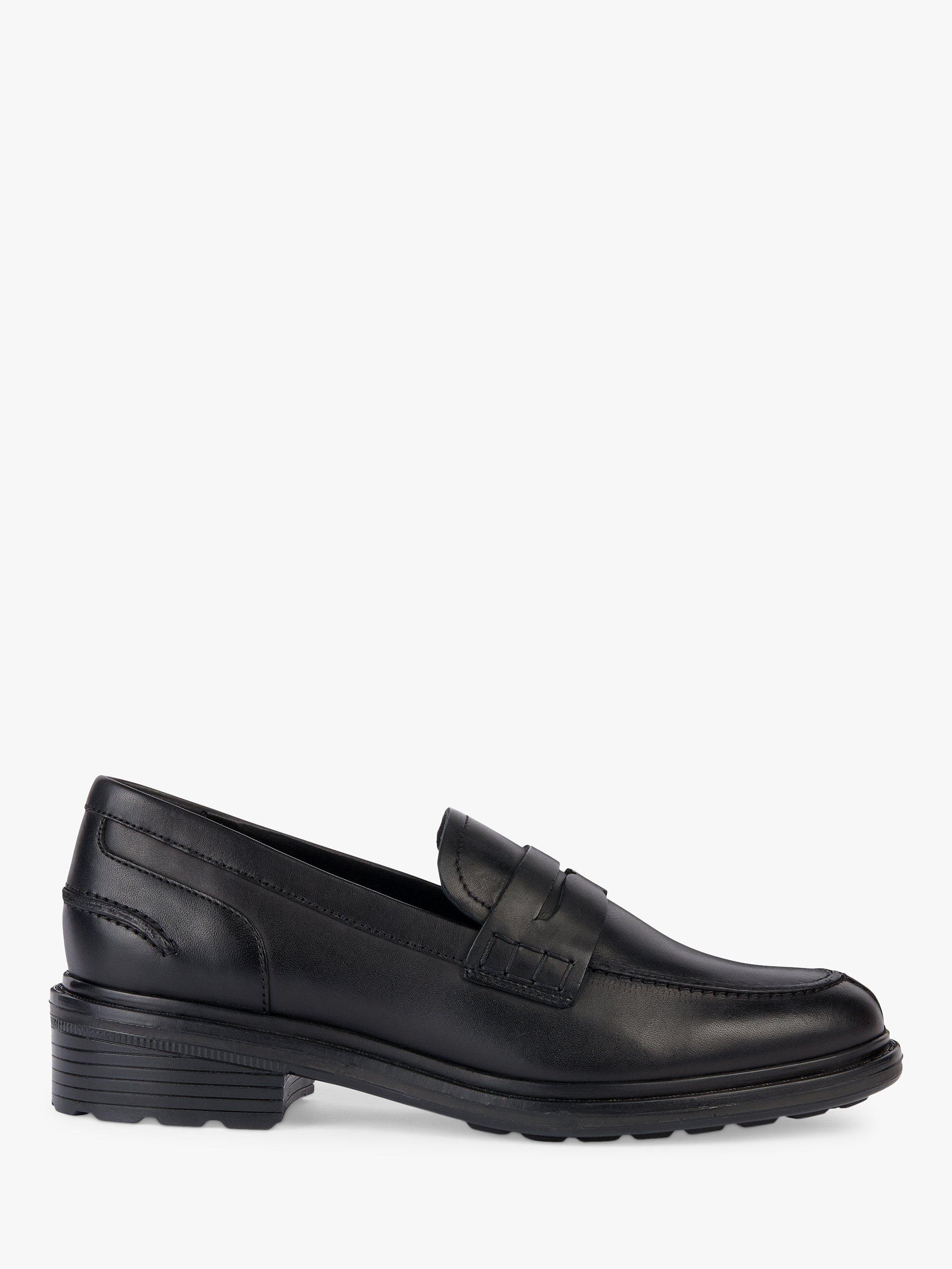 Geox Walk Pleasure Leather Shoes, Black