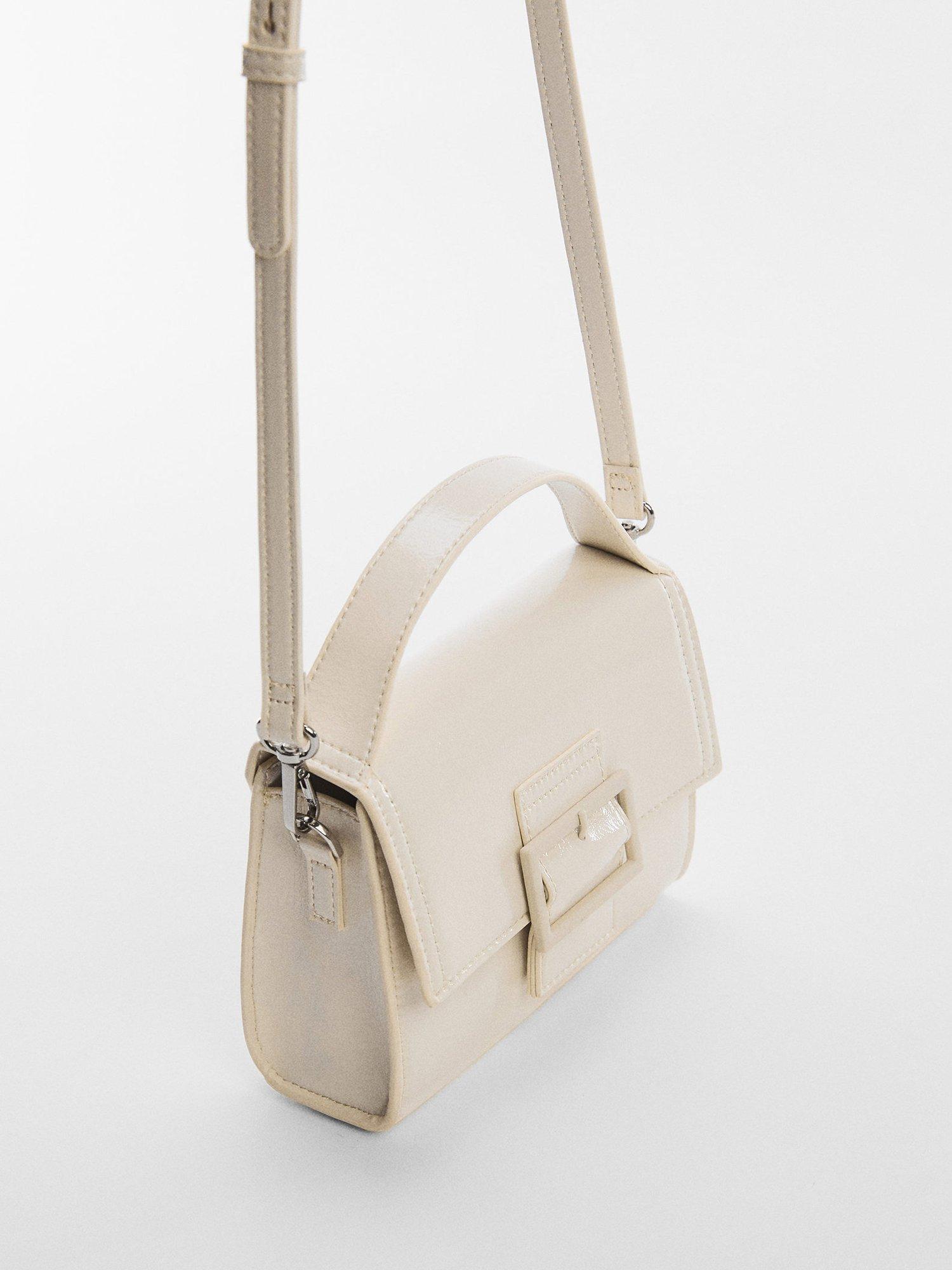 Mango Helena Cross Body Bag, Natural White, One Size