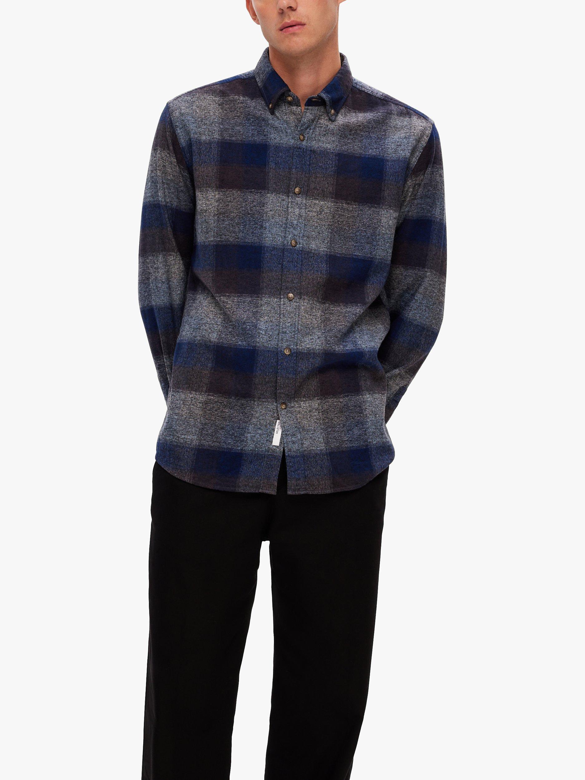 SELECTED HOMME Long Sleeve Flannel Check Shirt